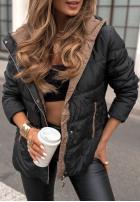 Pikowana kurtka z kapturem Next Episode czarna