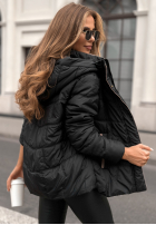 Pikowana kurtka z kapturem Next Episode czarna