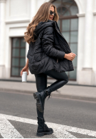 Pikowana kurtka z kapturem Next Episode czarna