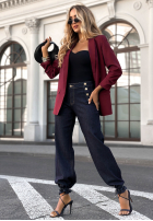 classic Suit jacket Premium bordowa