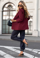 classic Suit jacket Premium bordowa