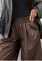 Skórzana spódnica Before It Ends beżowa