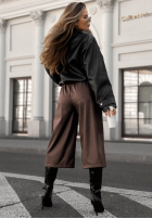 Skórzana spódnica Before It Ends beżowa