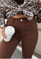 Spodnie jeansowe skinny Fuel Your Passion czekoladowe