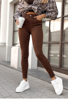 You Saw It chocolate skinny jean pants