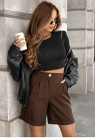 Krótkie spodenki No Evidence czekoladowe