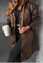 Długa pikowana kurtka Best Version Of You czarna