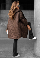 Długa pikowana kurtka Best Version Of You czarna