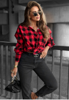 Spodnie jeansowe z paskiem Too Real ciemnoszare