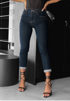 Spodnie jeansowe Sounds Familiar granatowe