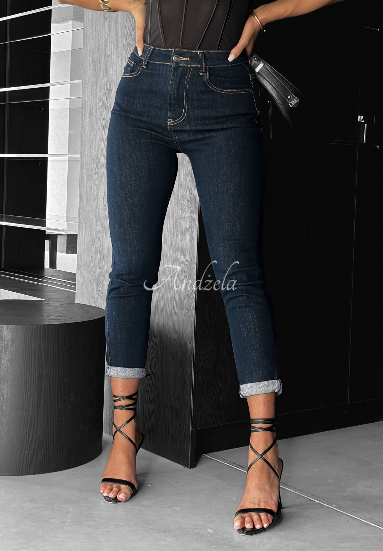 Sounds Familiar denim pants navy blue