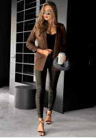 Klasyczna marynarka Premium czekoladowa