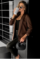 Klasyczna marynarka Premium czekoladowa