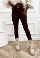 Legginsy ze zdobieniem Lost My Thought czekoladowe
