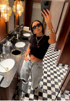 Spodnie jeansowe z przetarciami La Milla Look At Her niebieskie