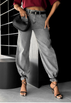 Spodnie jeansowe wide leg In This Silence szare