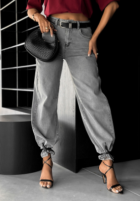Denim wide leg pants In This Silence grey