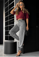 Spodnie jeansowe wide leg In This Silence szare