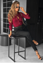 Koszula Simple Choices burgundowa