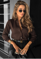 Koszula Simple Choices czekoladowa