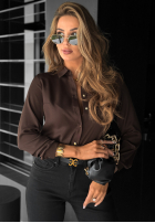 Koszula Simple Choices czekoladowa