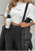 Długa pikowana kurtka Need You czarna