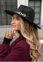 Kapelusz z paskiem Zero Interest czarny