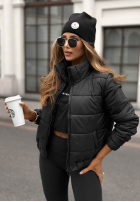 Pikowana kurtka Broken Silence czarna