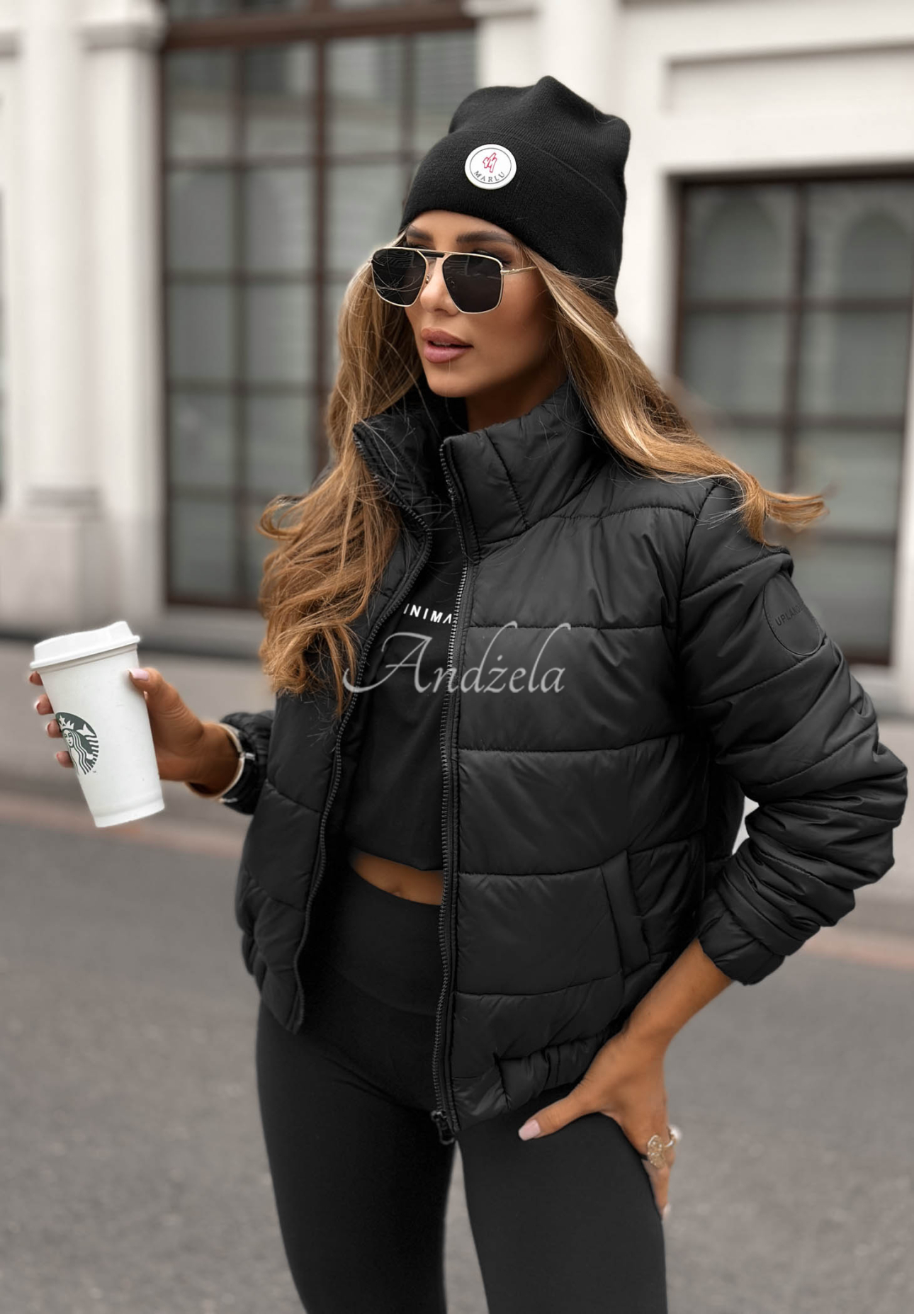 Broken Silence quilted jacket black