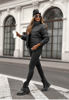 Pikowana kurtka Broken Silence czarna