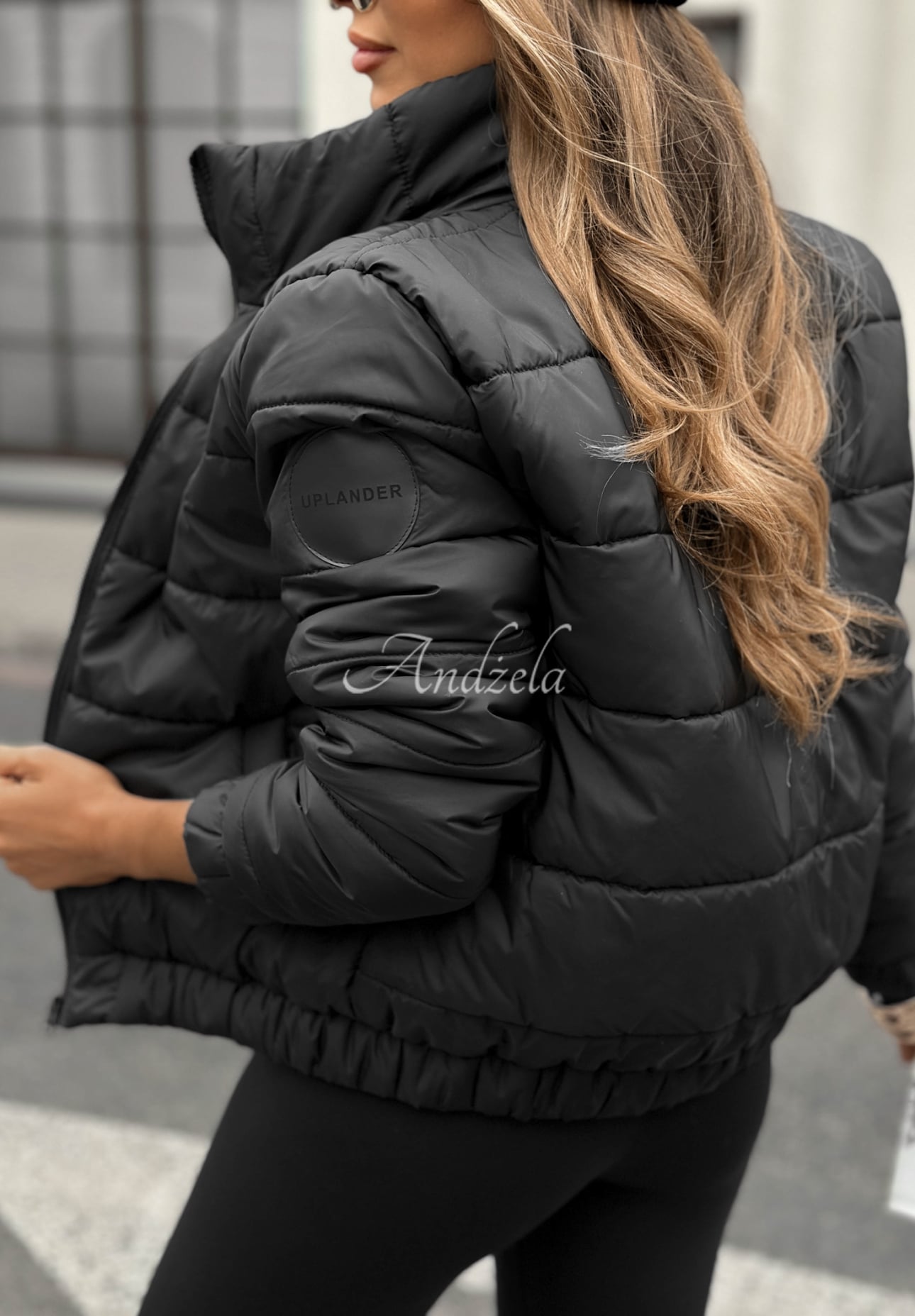 Broken Silence quilted jacket black