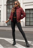 Pikowana kurtka Broken Silence burgundowa