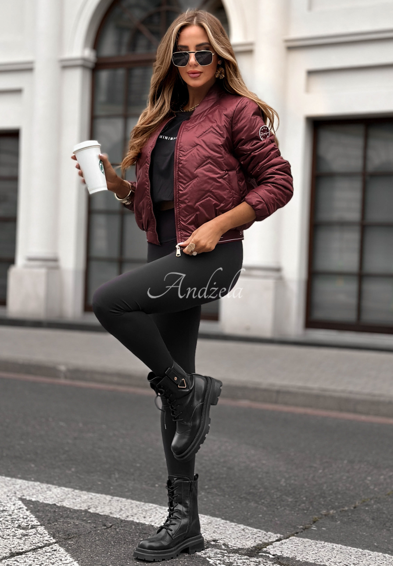 Kurtka bomberka After Hours burgundowa