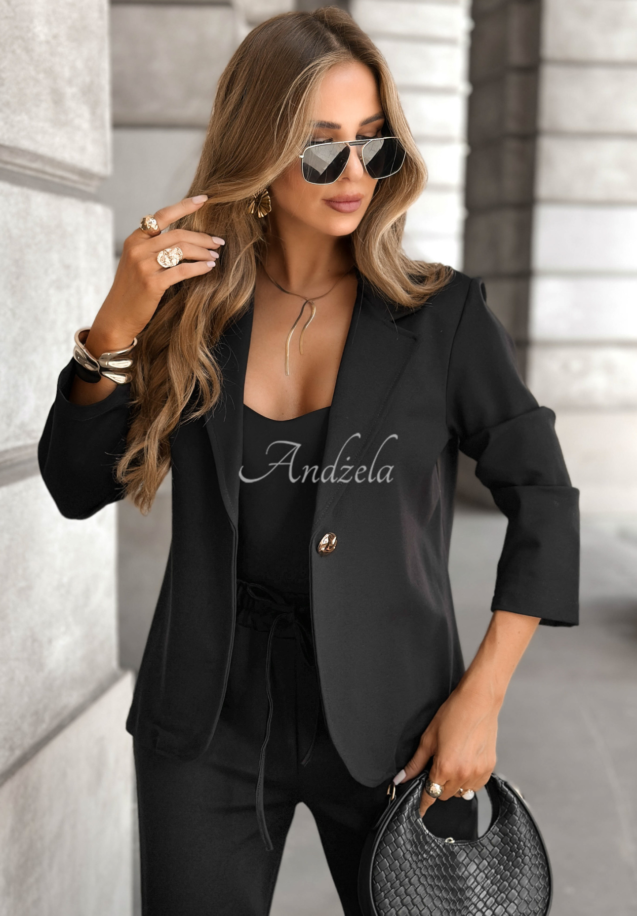 Slow It Down jacket and pants set black