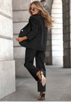 Komplet marynarka i spodnie Slow It Down czarny