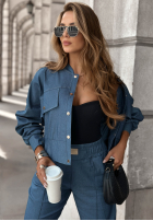 Jeansowa kurtka That’s The Point niebieska