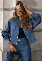 Real Success denim jacket dark blue