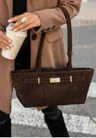 Zamszowa torebka That Thought czekoladowa