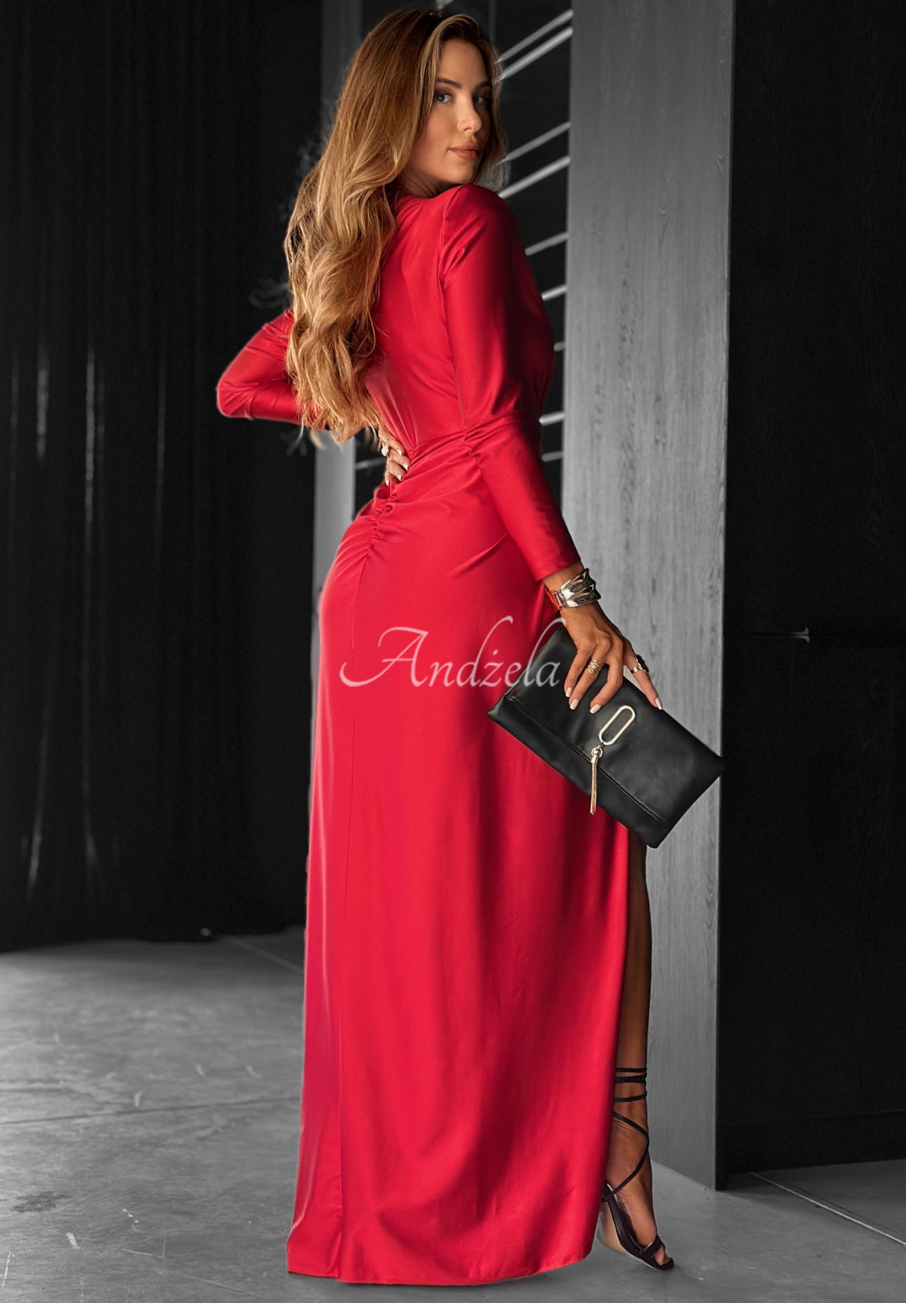 When I Saw You red maxi dress