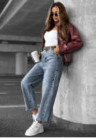 Spodnie jeansowe balloon This Kind of Day niebieskie