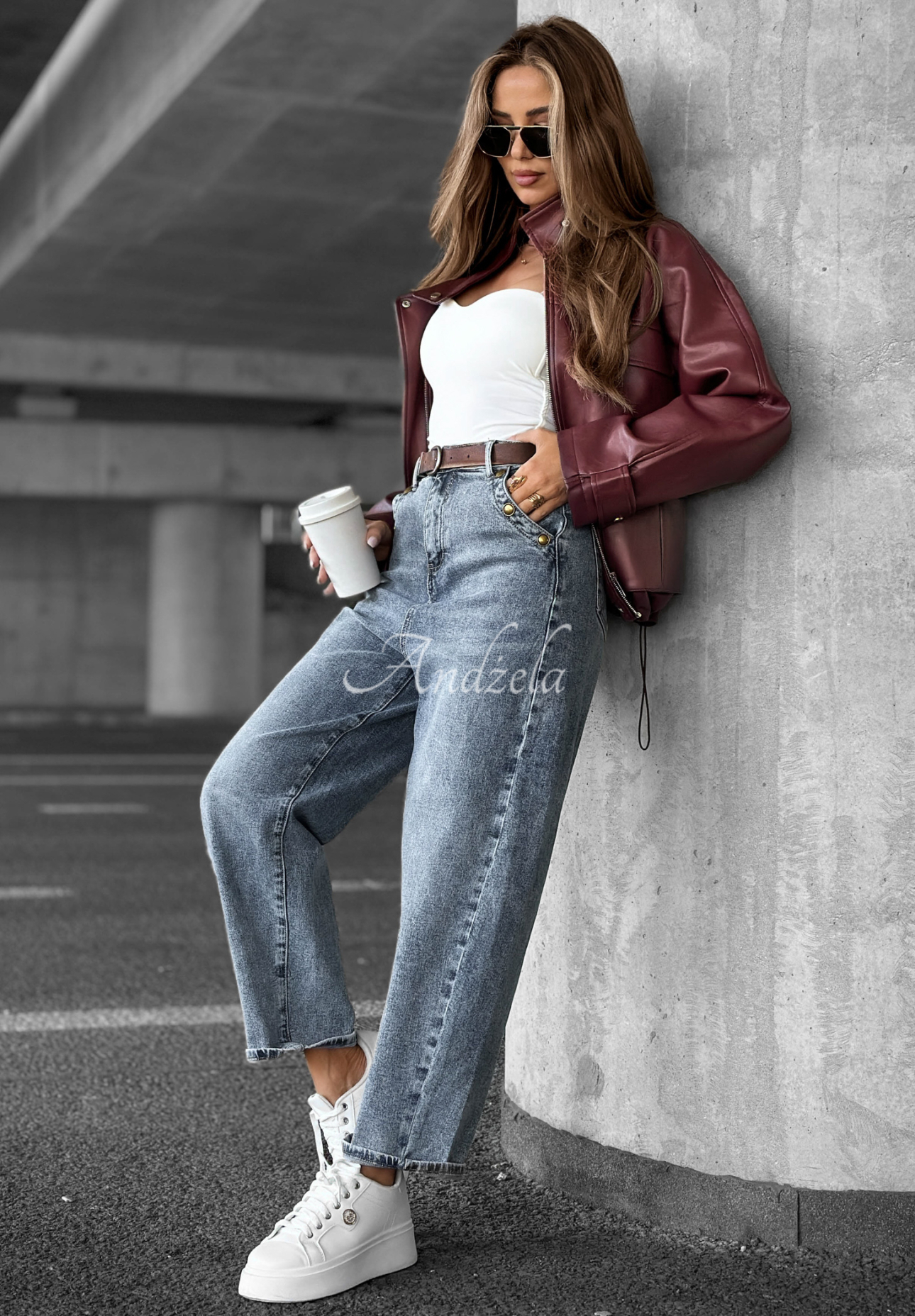 Denim balloon pants This Kind of Day blue