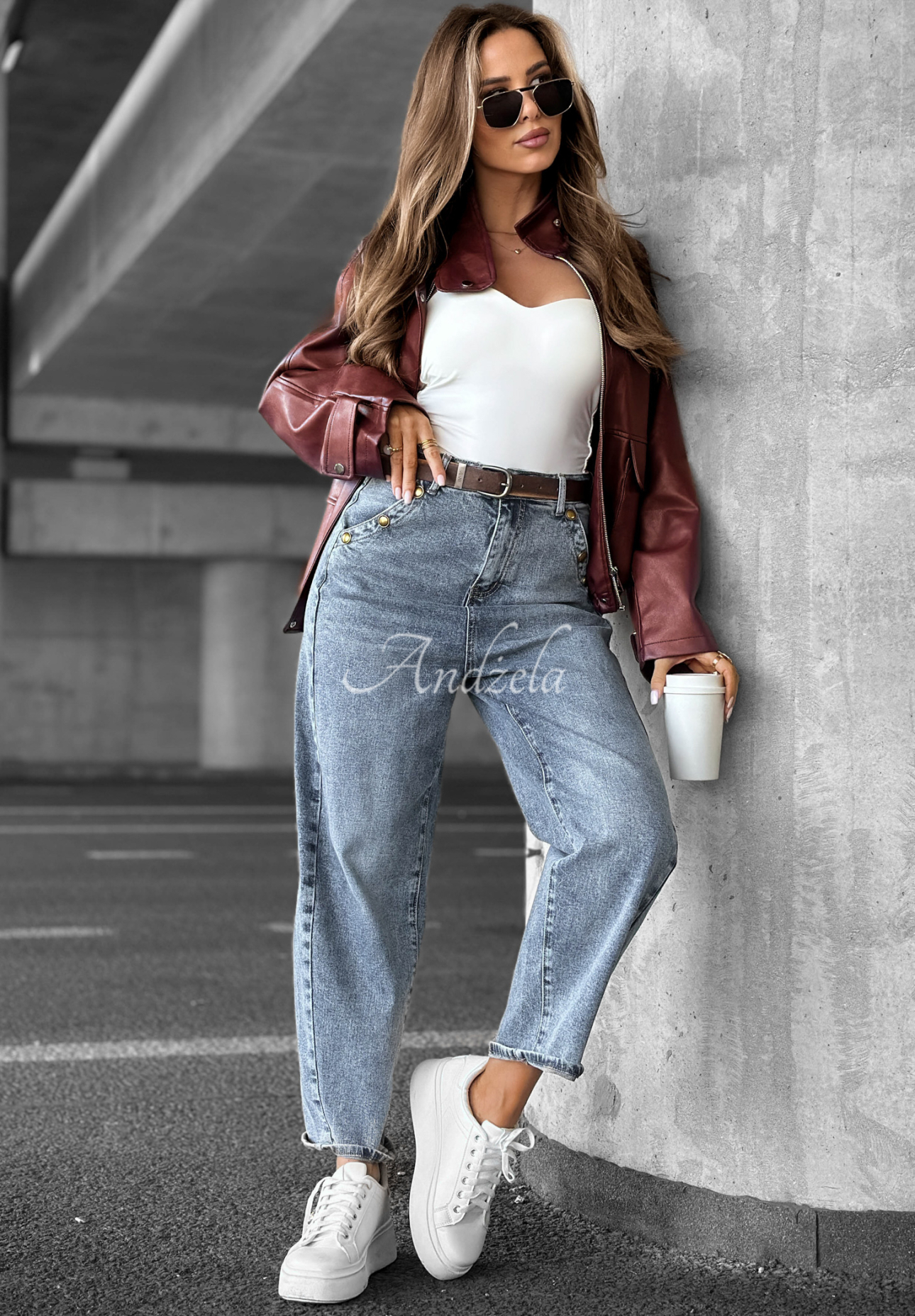 Denim balloon pants This Kind of Day blue