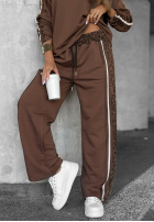 Leopard Luxe chocolate camouflage sweatpants