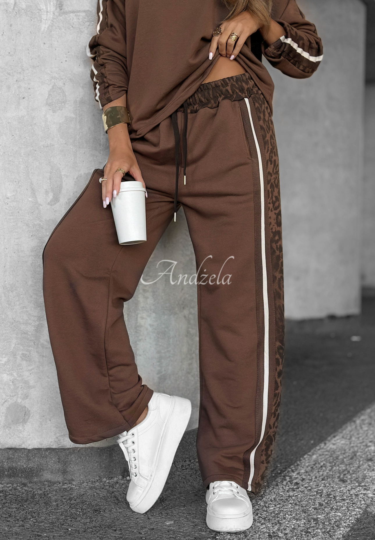 Leopard Luxe chocolate camouflage sweatpants