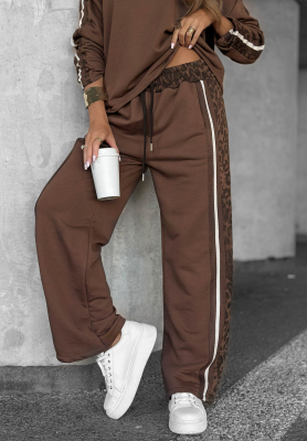 Leopard Luxe chocolate camouflage sweatpants