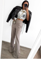 T-shirt z nadrukiem La Milla The Business Times biały