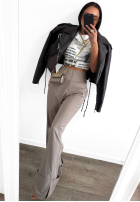 T-shirt z nadrukiem La Milla The Business Times biały