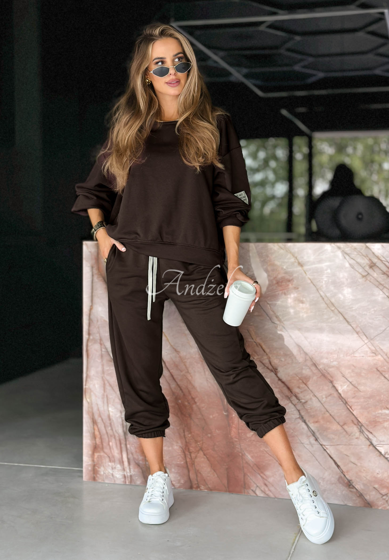 Life Is Not Perfect chocolate tracksuit set II