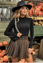 Dopasowany sweter z golfem Between Us czarny