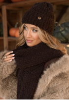 Szalik Winter Everywhere czekoladowy